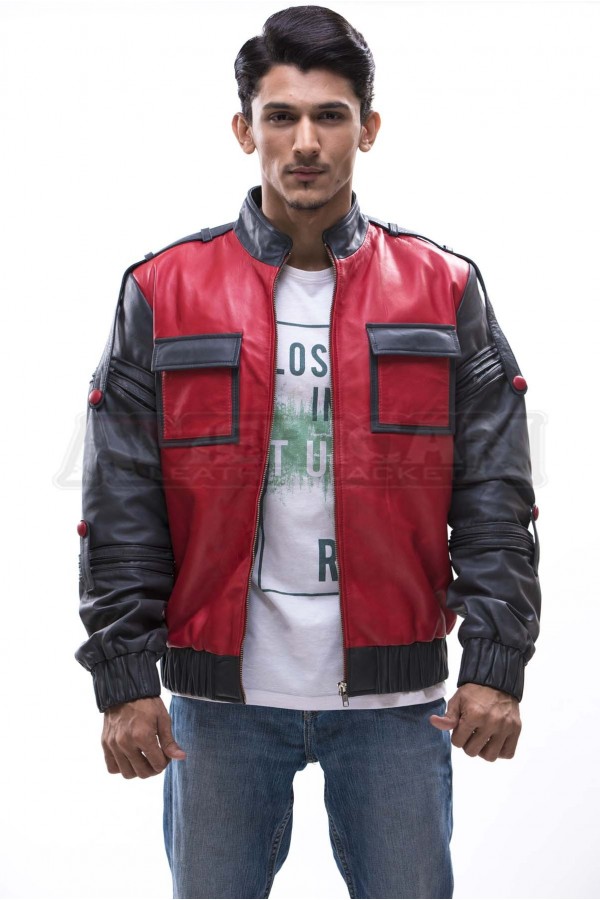 Jacket Back To The Future 2 II Movie Coat 2015 Sleeves Adjust Marty McFly Jr 