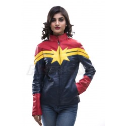 Captain Marvel Carol Danvers Leather Jacket
