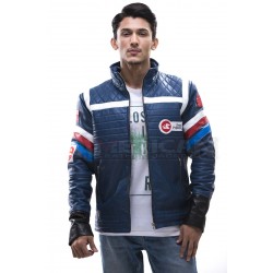 My Chemical Romance Party Poison Blue Leather Jacket