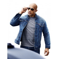 Dwayne Johnson Fast and Furious Hobbs & Shaw Denim Jacket
