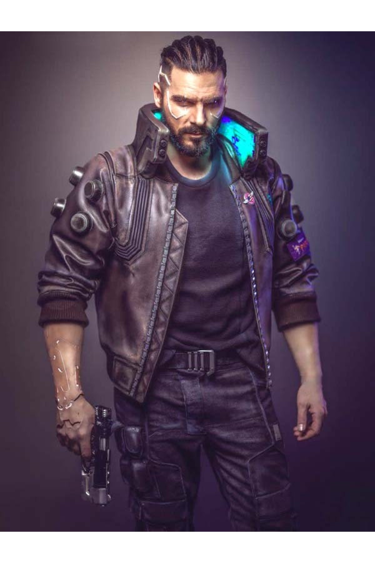 Samurai Cyberpunk 2077 Leather Jacket