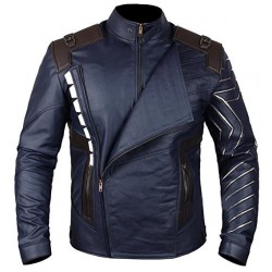 Avengers Infinity War Bucky Barnes Leather Jacket