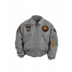 Battletech Mechwarrior Flight Grey Jacket