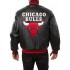Chicago Bulls Black Leather Jacket