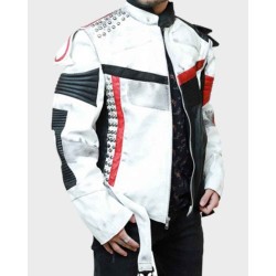 Descendants 3 Carlos White Leather Jacket