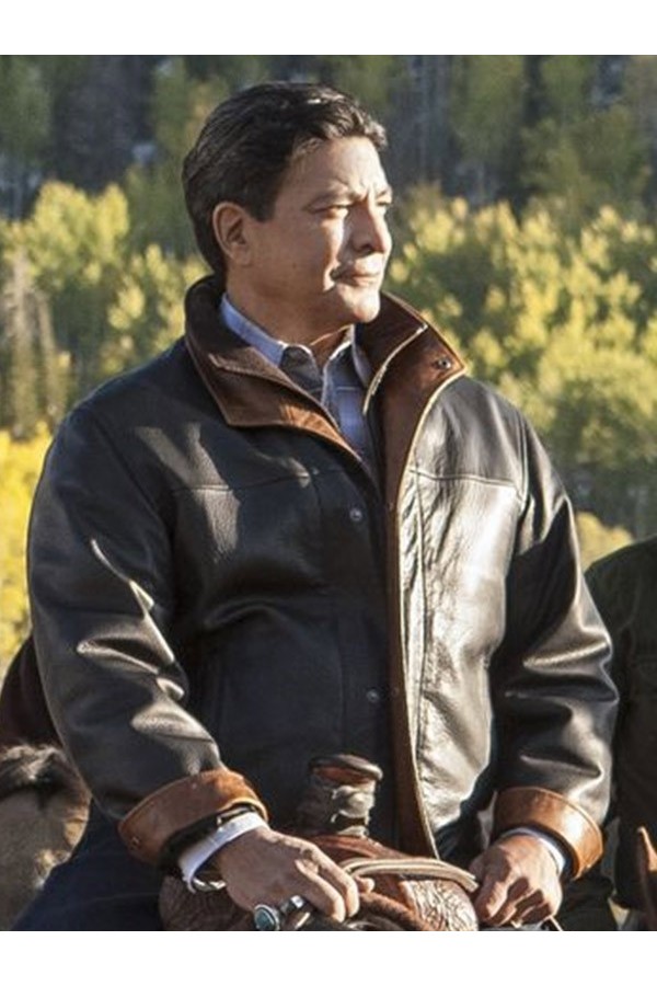 Gil Birmingham Yellowstone Leather Jacket