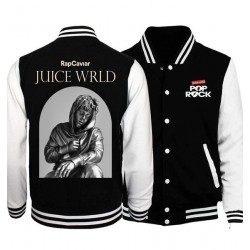 Juice Wrld Black & White Varsity Jacket Juice Wrld Black & White Varsity Jacket