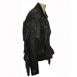 Nairobi Money Heist Fringe Leather Jacket – Inspired by Alba Flores