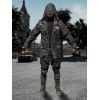 PlayerUnknown's Black Hooded Leather Jacket