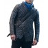 Taron Egerton Robin Hood Quilted Leather Jacket