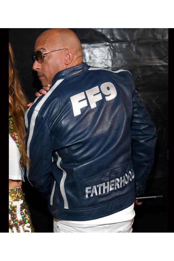 The Road to F9 Vin Diesel Leather jacket