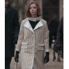 Anya Taylor Joy The Queen's Gambit Checkered Coat Anya Taylor Joy The Queen's Gambit Checkered Coat