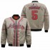 Freddie Freeman Atlanta Braves mlb 2020 Grey Bomber Jacket