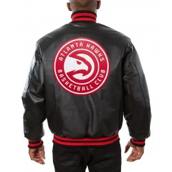 Atlanta Hawks Black Varsity Jacket