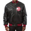 Atlanta Hawks Black Varsity Jacket