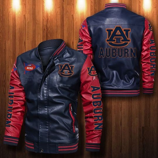 Auburn Tiger Leather Jacket
