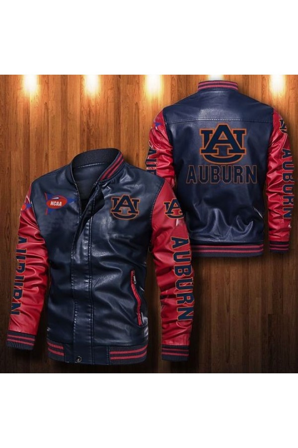 Auburn Tiger Leather Jacket
