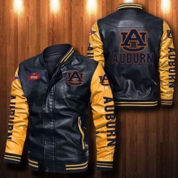 Auburn Tiger Leather Jacket Auburn Tiger Leather Jacket