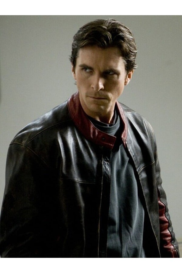 Bruce Wayne The Dark Knight Christian Bale Black Leather Jacket