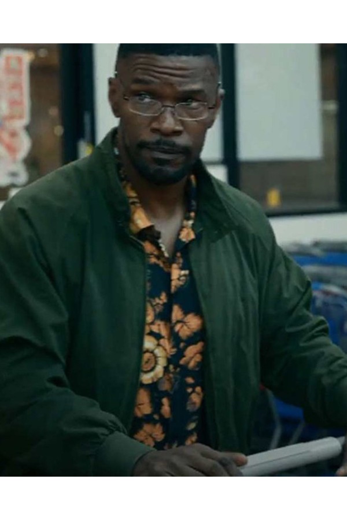 Day Shift Jamie Foxx Green Jacket