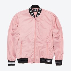 Mens Karamo’s Dusty Rose Pink Bomber Jacket