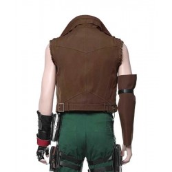 Final Fantasy Barret Wallace Brown Leather Vest