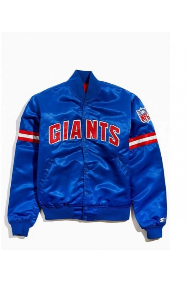 New York Giants Blue Bomber Jacket