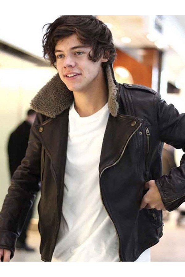 Harry Styles Black Leather Jacket