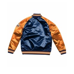 Houston Astros Blue And Orange Satin Jacket Houston Astros Blue And Orange Satin Jacket