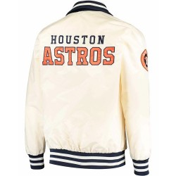 Houston Astros Cream Captain II Full Zip Jacket