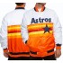 Houston Astros White and Orange Satin Jacket