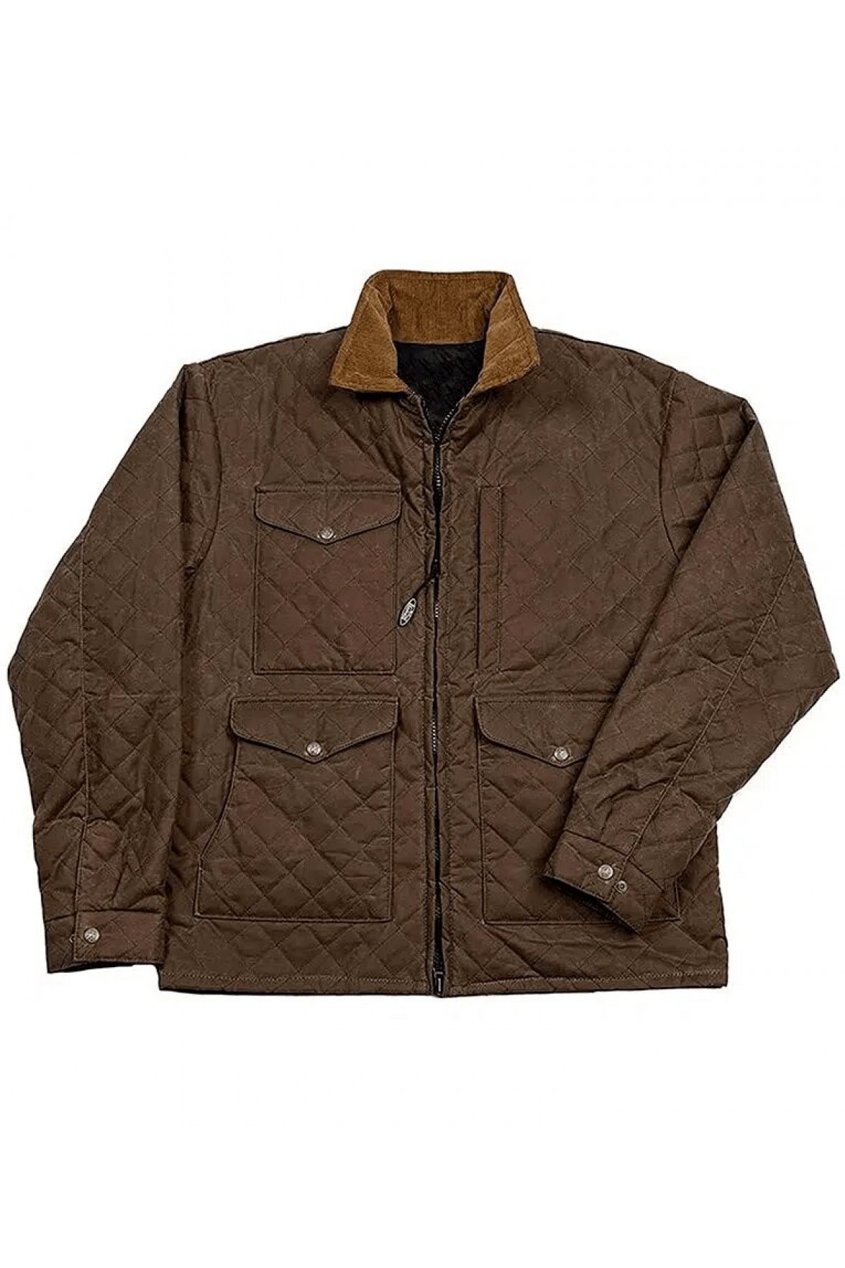 Kevin Costner Yellowstone Season 4 John Dutton Brown Quilted Jacket