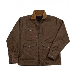 Kevin Costner Yellowstone Season 4 John Dutton Brown Quilted Jacket