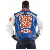 Pelle Pelle Soda Club Blue Leather Varsity Jacket