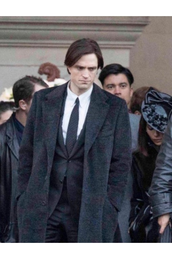 Robert Pattinson The Batman Bruce Wayne Black Coat