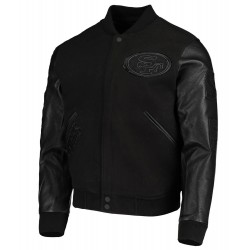San Francisco 49ers Black Varsity Jacket