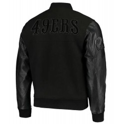 San Francisco 49ers Black Varsity Jacket San Francisco 49ers Black Varsity Jacket