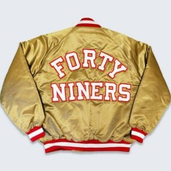 San n Francisco Forty Niners Vintage Gold Jacket