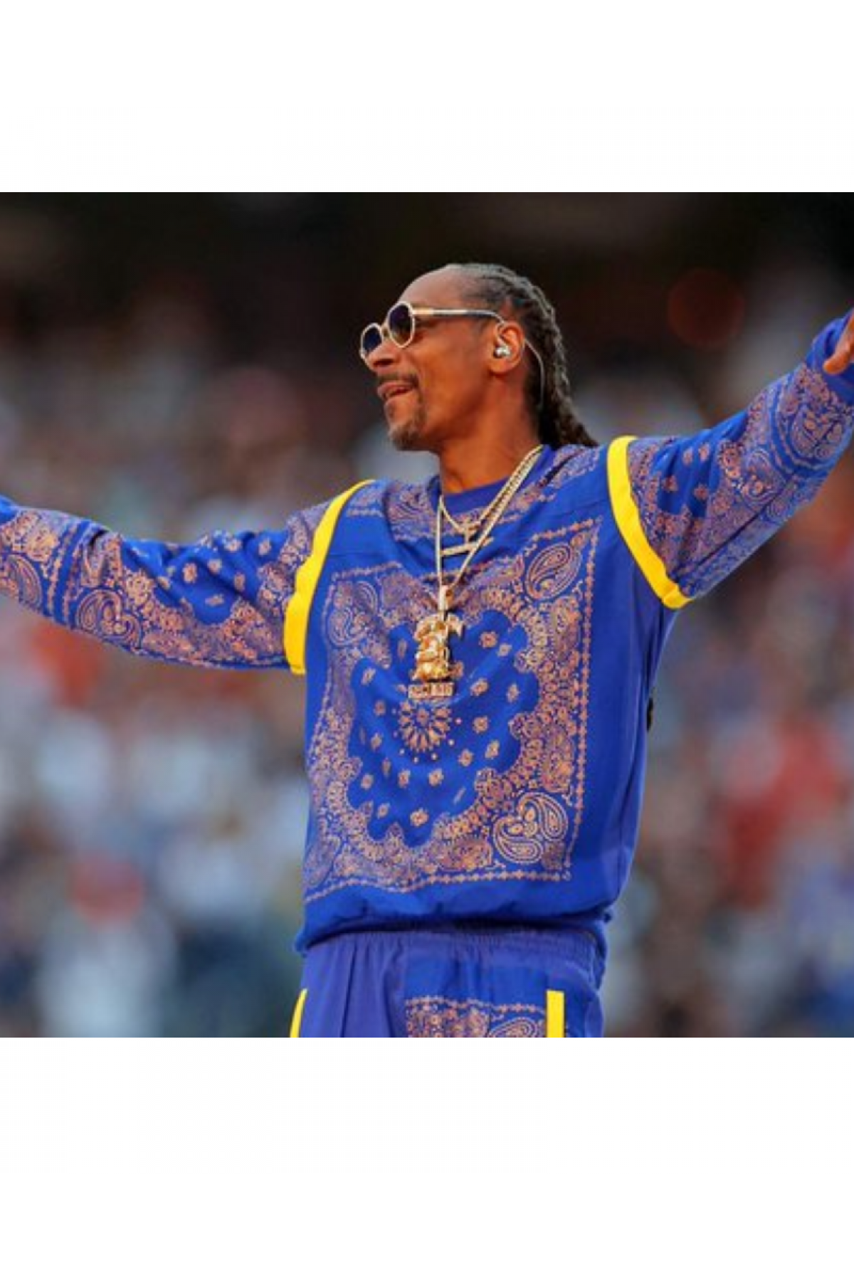Snoop Dogg Blue Bandana Tracksuit
