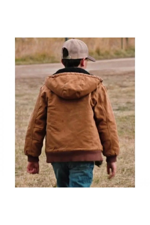 Brecken Merrill Yellowstone Season 4 Tate Dutton Brown Jacket