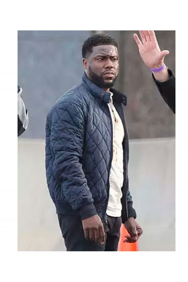 The Man from Toronto Kevin Hart Blue Bomber Jacket