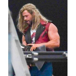 Thor Love and Thunder Red Leather Vest