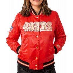 Womens San n Francisco 49 ers Starter Red Jacket