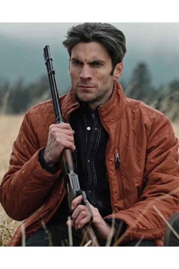 Wes Bentley Yellowstone Jamie Dutton Brown Quilted Jacket