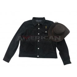 Yellowstone Season 5 Rip Wheeler Black Jacket and Hat