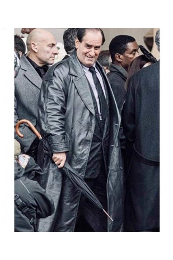 Colin Farrell The Batman 2022 Oswald Cobblepot Black Coat