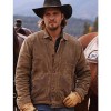 Kayce Dutton Yellowstone Luke Grimes Brown Leather Jacket