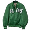 10 Deep Bucks Green Letterman Varsity Satin Jacket