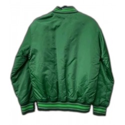 10 Deep Bucks Green Letterman Varsity Satin Jacket