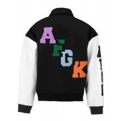A Few Good Kids Rubix Black and White Bomber Varsity Jacket